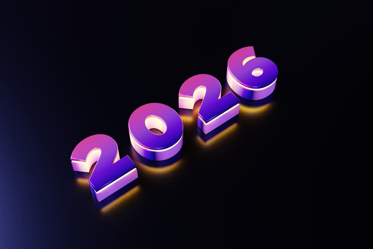 Calendar and notebook for year-end review and goal planning