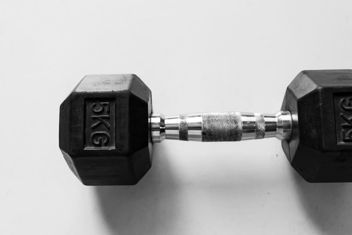 Lifter showing muscle growth progress and development
