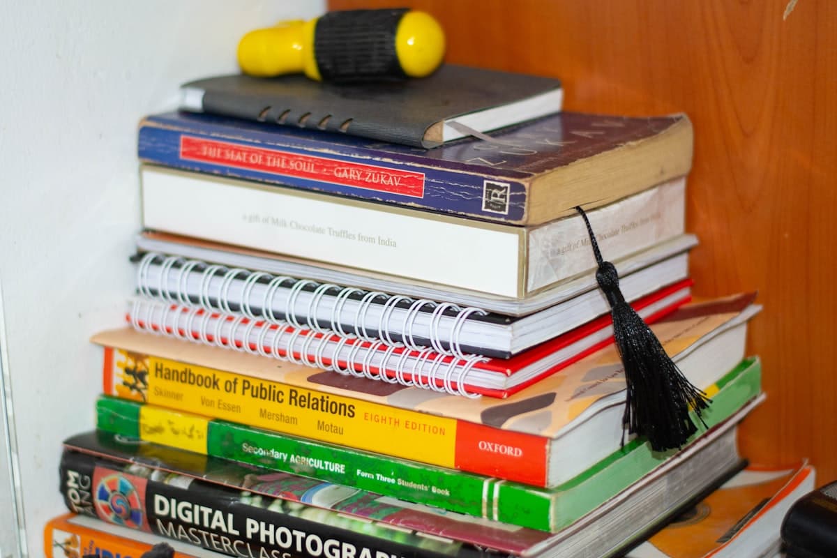 Different book binding types side by side showing spiral and hardcover options